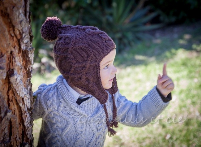 Bonnet péruvien en tricot